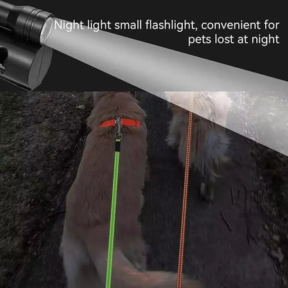 360° Dual Pet Leash - Retractable Reflective Double Dog Walking Lead with Swivel Design