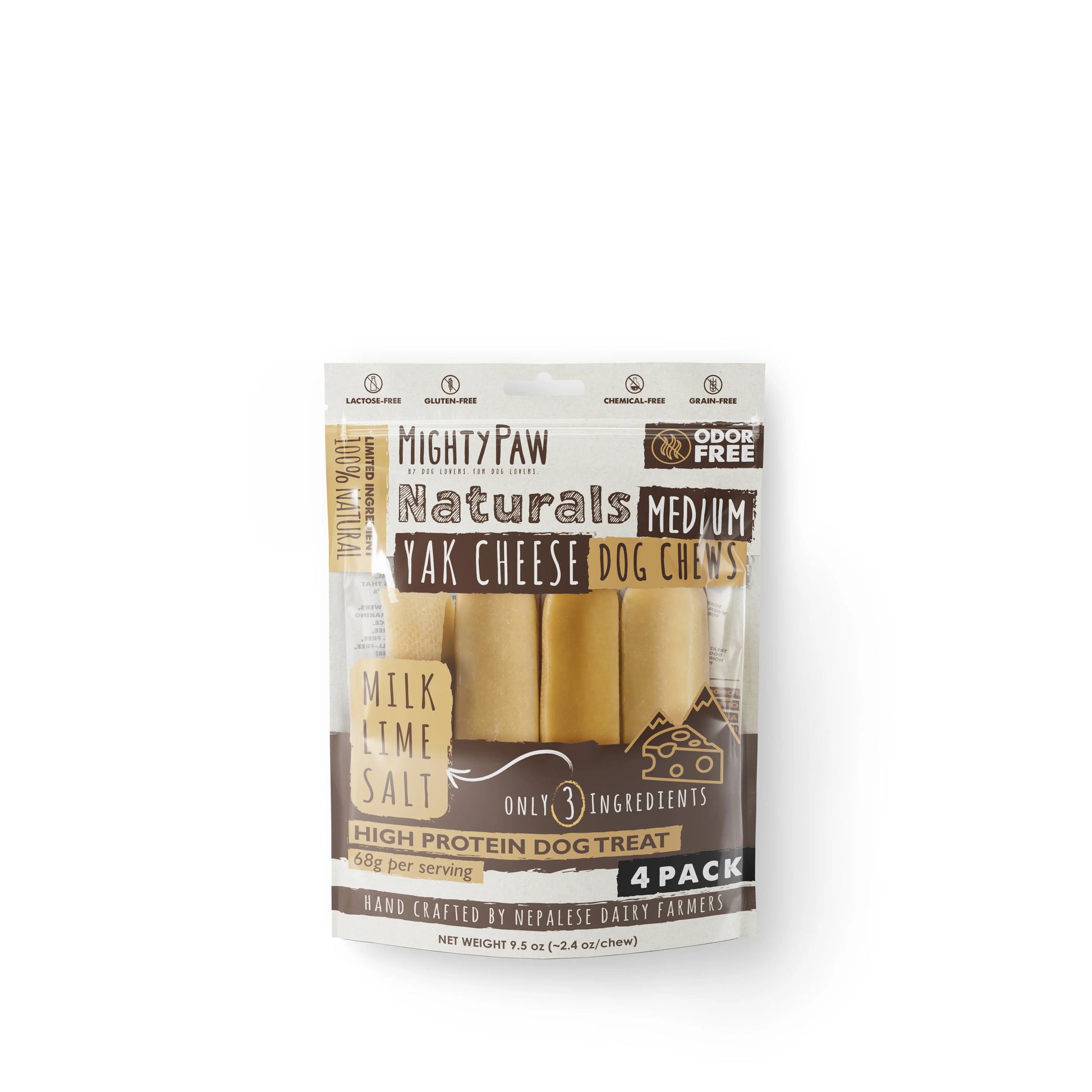 Mighty Paw All-Natural Yak Cheese Dog Chews