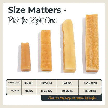 Mighty Paw All-Natural Yak Cheese Dog Chews
