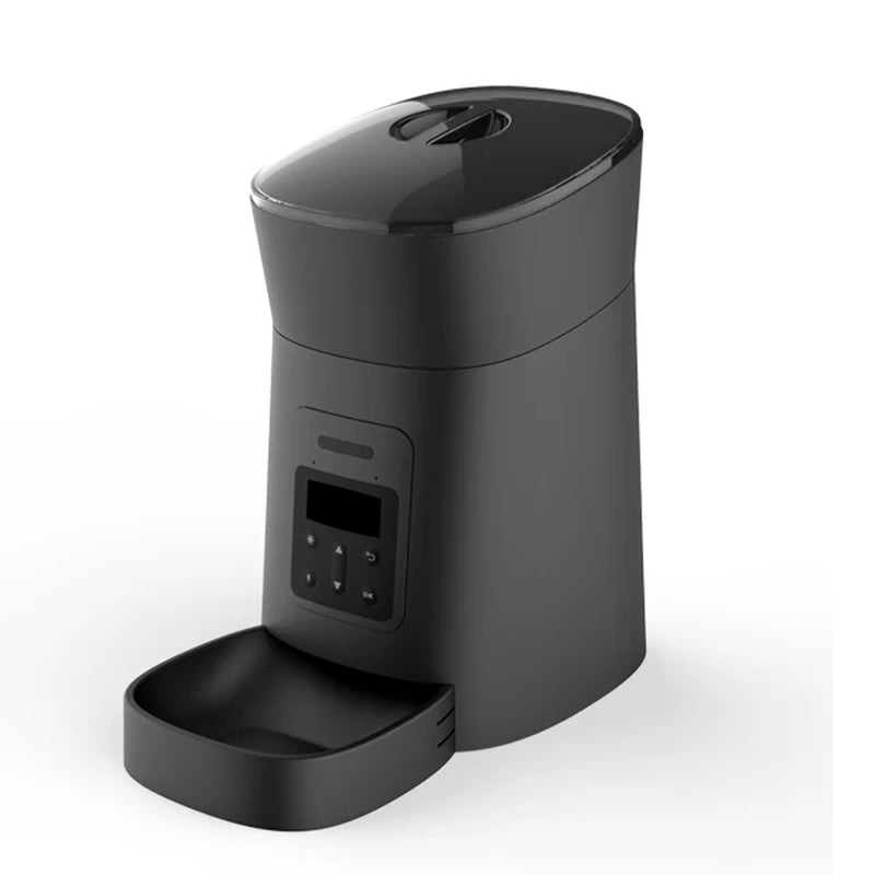 Automatic Smart Pet Feeder - Travel-Friendly Slow Feeder Dispenser for Cats and Dogs with Timed Portions