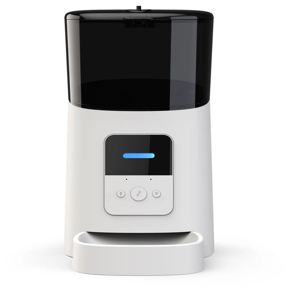 Smart WiFi Automatic Pet Feeder - 6L Large Capacity Food Dispenser for Cats & Dogs with APP Timer