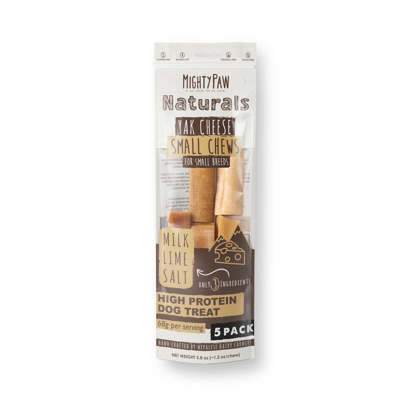 Mighty Paw All-Natural Yak Cheese Dog Chews