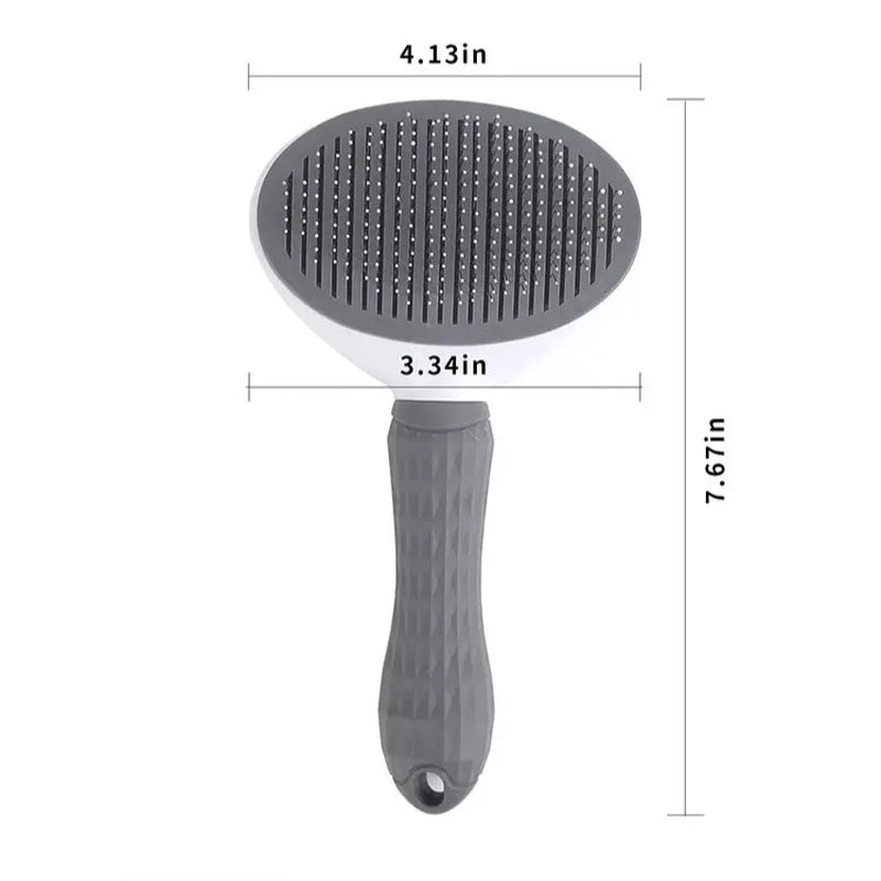 Self-Cleaning Pet Comb for Hair Removal - Slicker Brush for Cats and Dogs