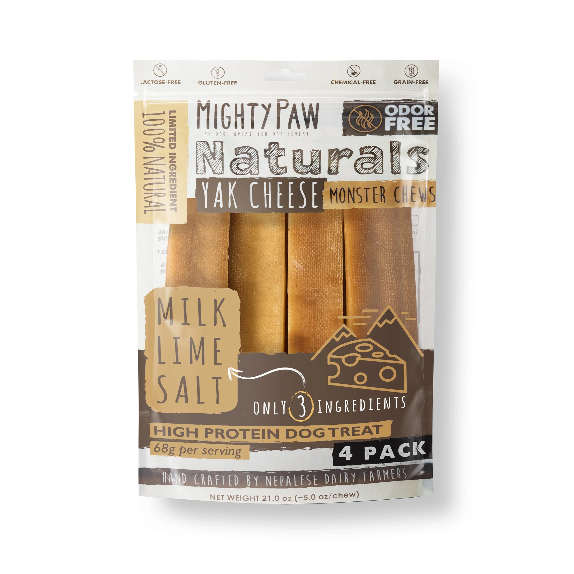 Mighty Paw All-Natural Yak Cheese Dog Chews