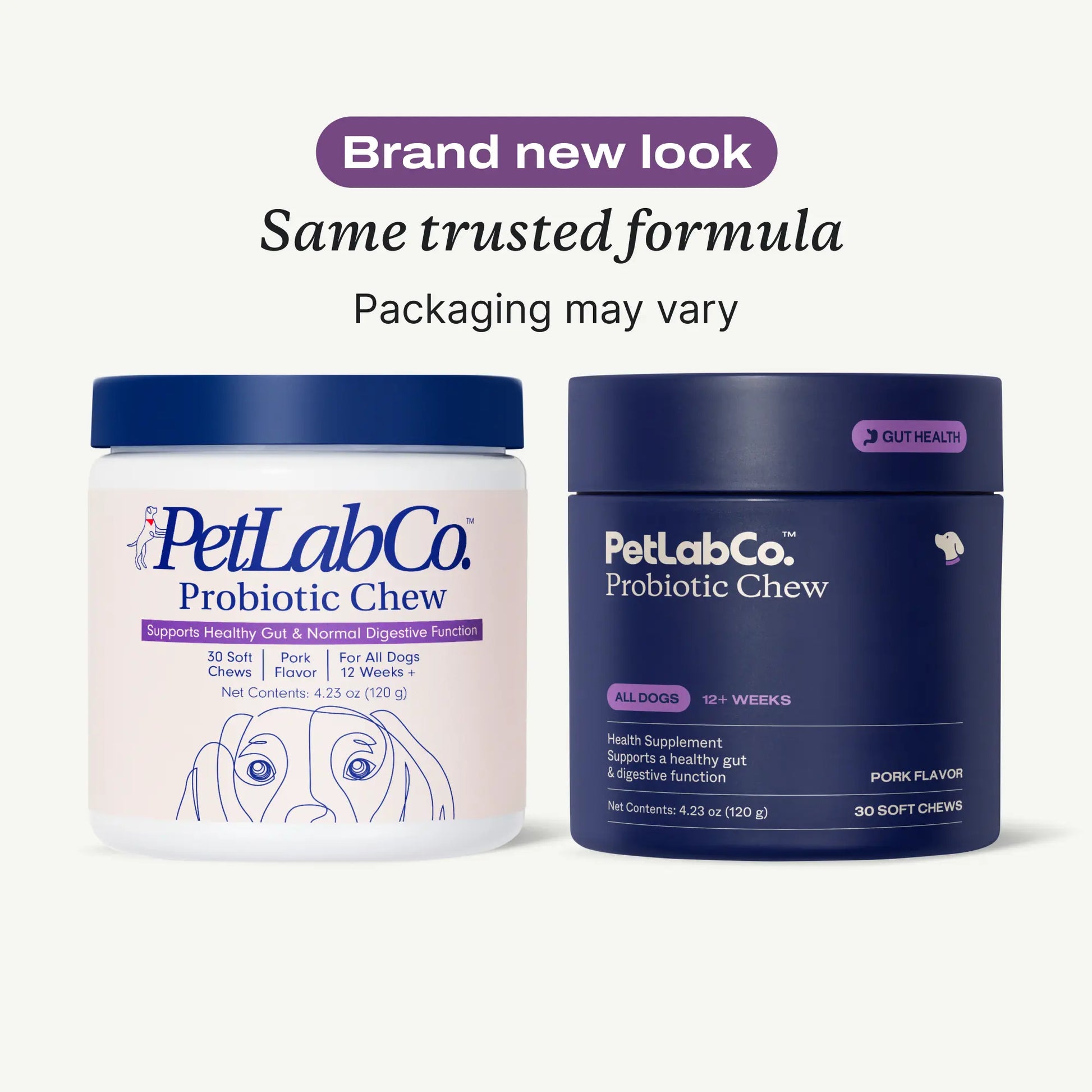 Petlab Co. Probiotic Soft Chews for Dogs - Supports Seasonal Allergies, Gut Health, and Digestive Wellness, Vet-Reviewed with Premium Ingredients