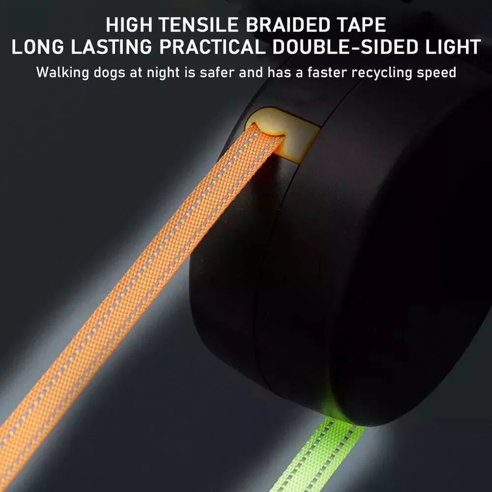 360° Dual Pet Leash - Retractable Reflective Double Dog Walking Lead with Swivel Design